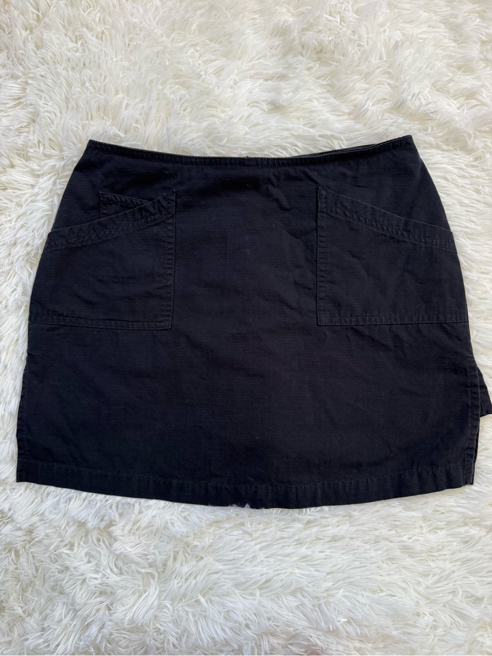 Vintage 90s Y2K no boundaries black 100% cotton skort size 6/8 medium